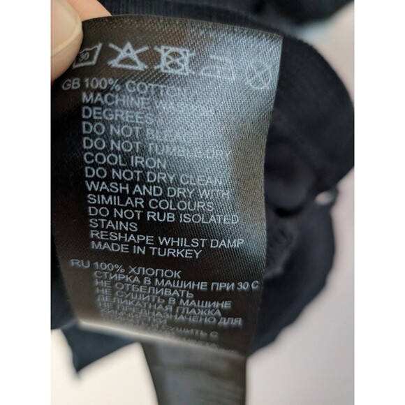 Reiss Polo Shirt Size XL Black Made of Egyptian Cotton Stefan - Picture 12 of 15